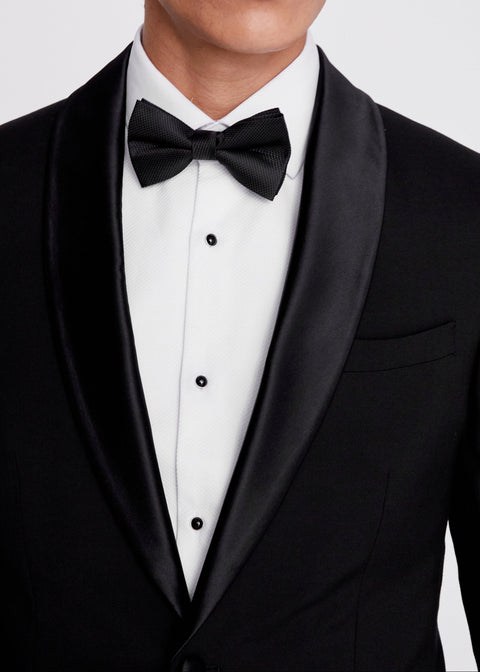 Slim Fit Black Shawl Lapel Tuxedo