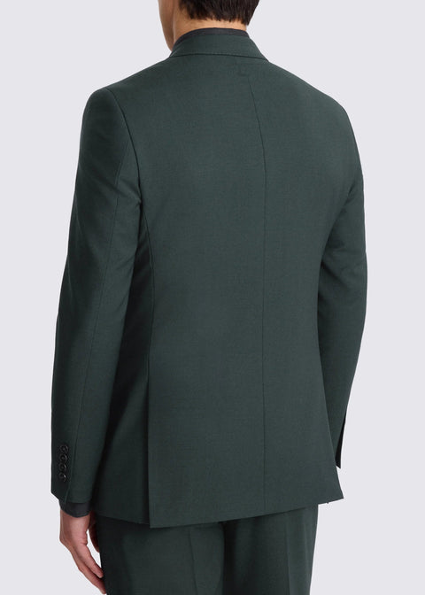 Slim Fit Green Double Breasted Suit