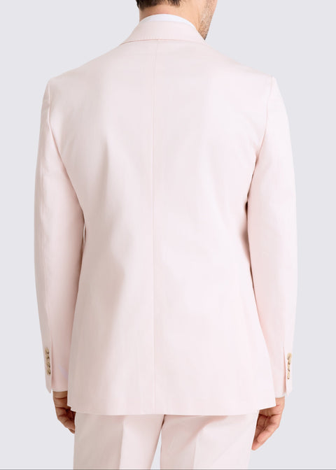 Slim Fit Pink Double Breasted Suit