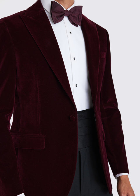 Burgundy Velvet Dinner Jacket