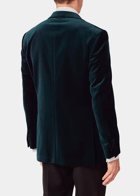 Slim Fit Teal Velvet Tuxedo