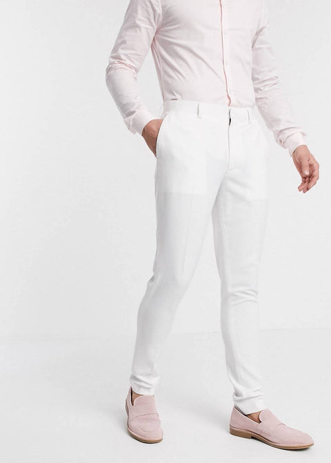 White Wedding Slim Fit Suit