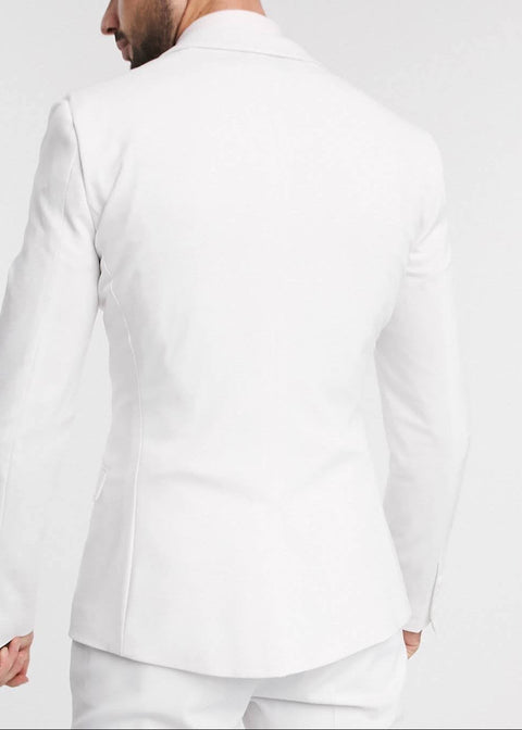 White Wedding Slim Fit Suit