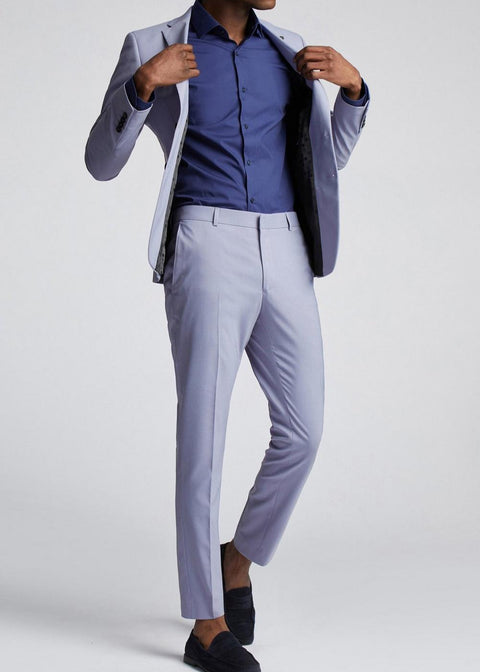 Purple Slim Fit Jacket Suit