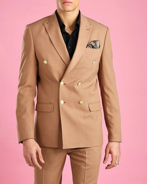 Slim Fit Double Breasted Suit