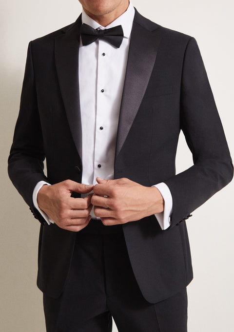 Tailored Fit Black Tuxedo Jacket/Suit