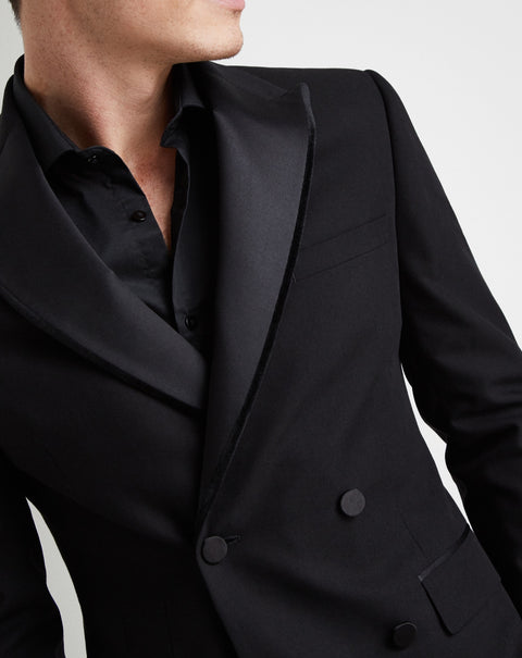 Slim Fit Double Breasted Tuxedo Suit