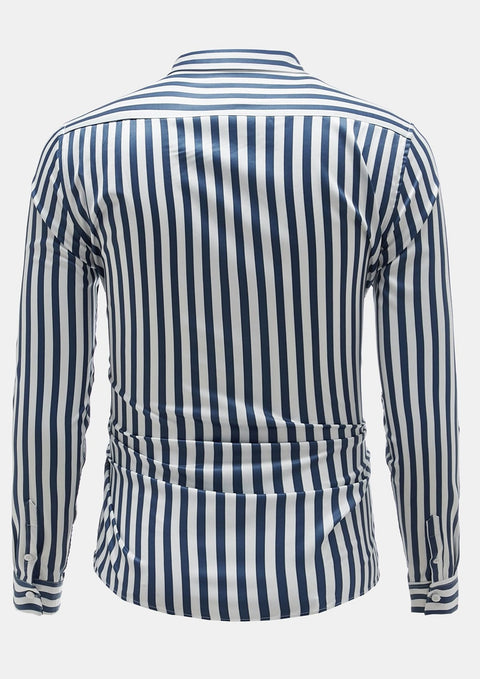 Blue White Stripes Shirt
