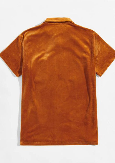 Brown Velvet Shirt