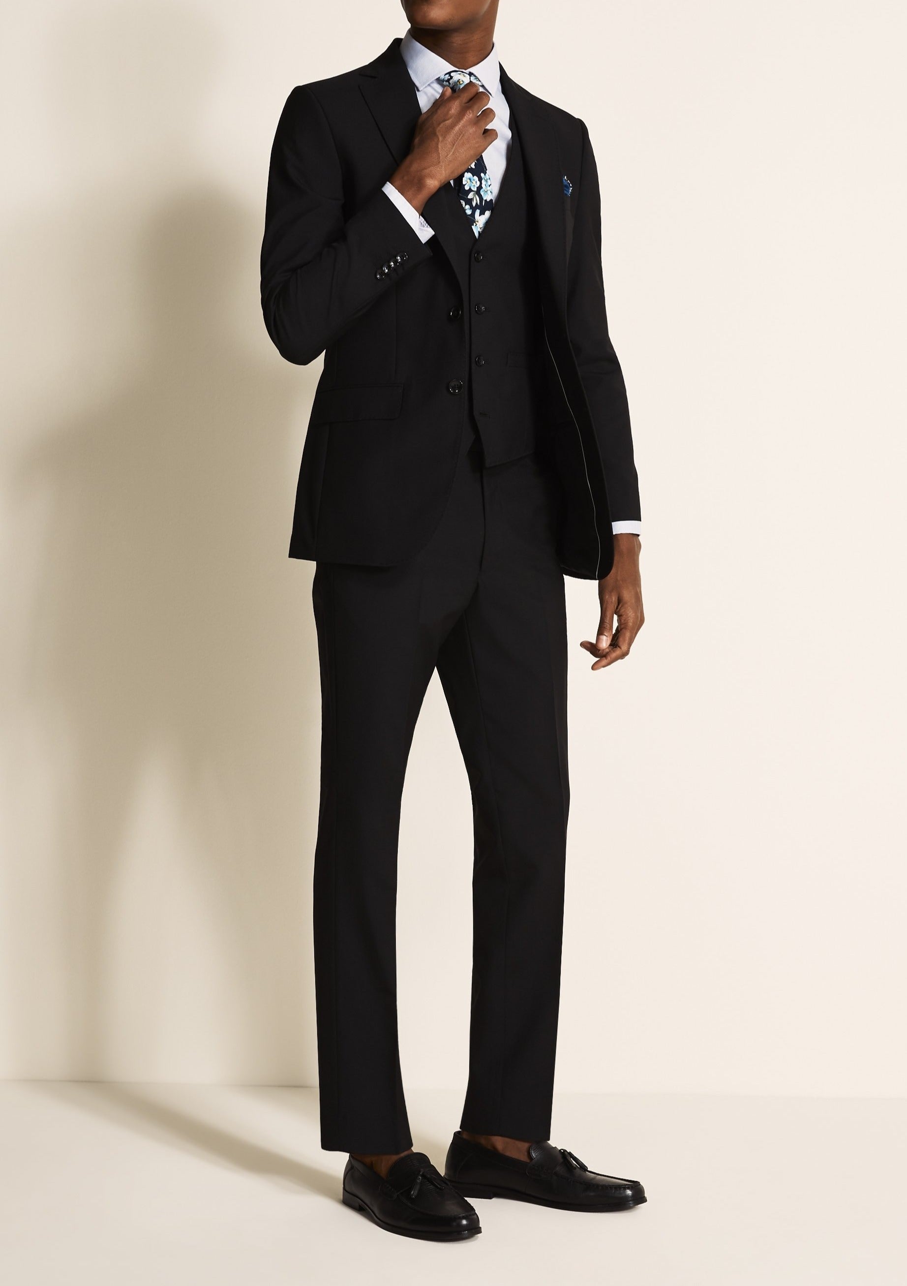 Glittery Black Shade Tuxedo Suit | Designer Men's Formal Wear