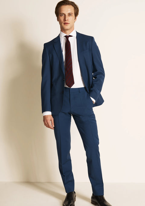 Tailored Fit Blue Suit