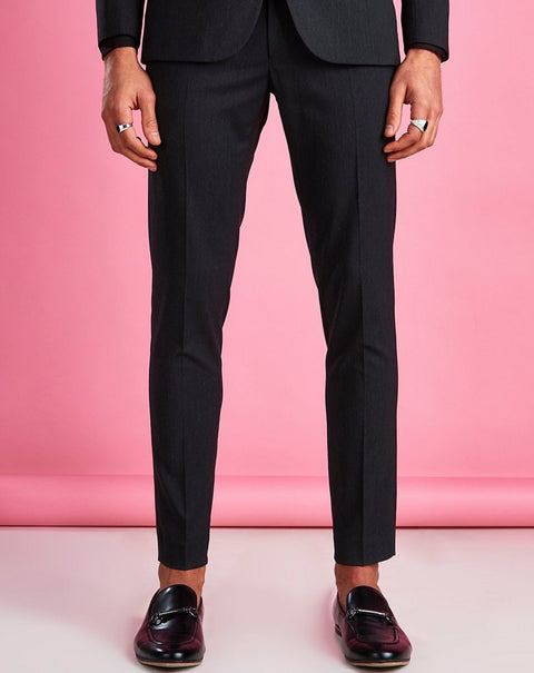 Black super slim trouser