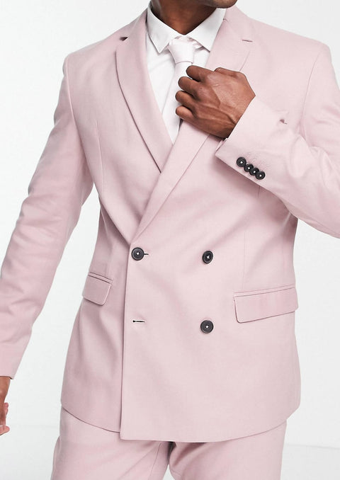 Mid Pink Double Breasted Suit