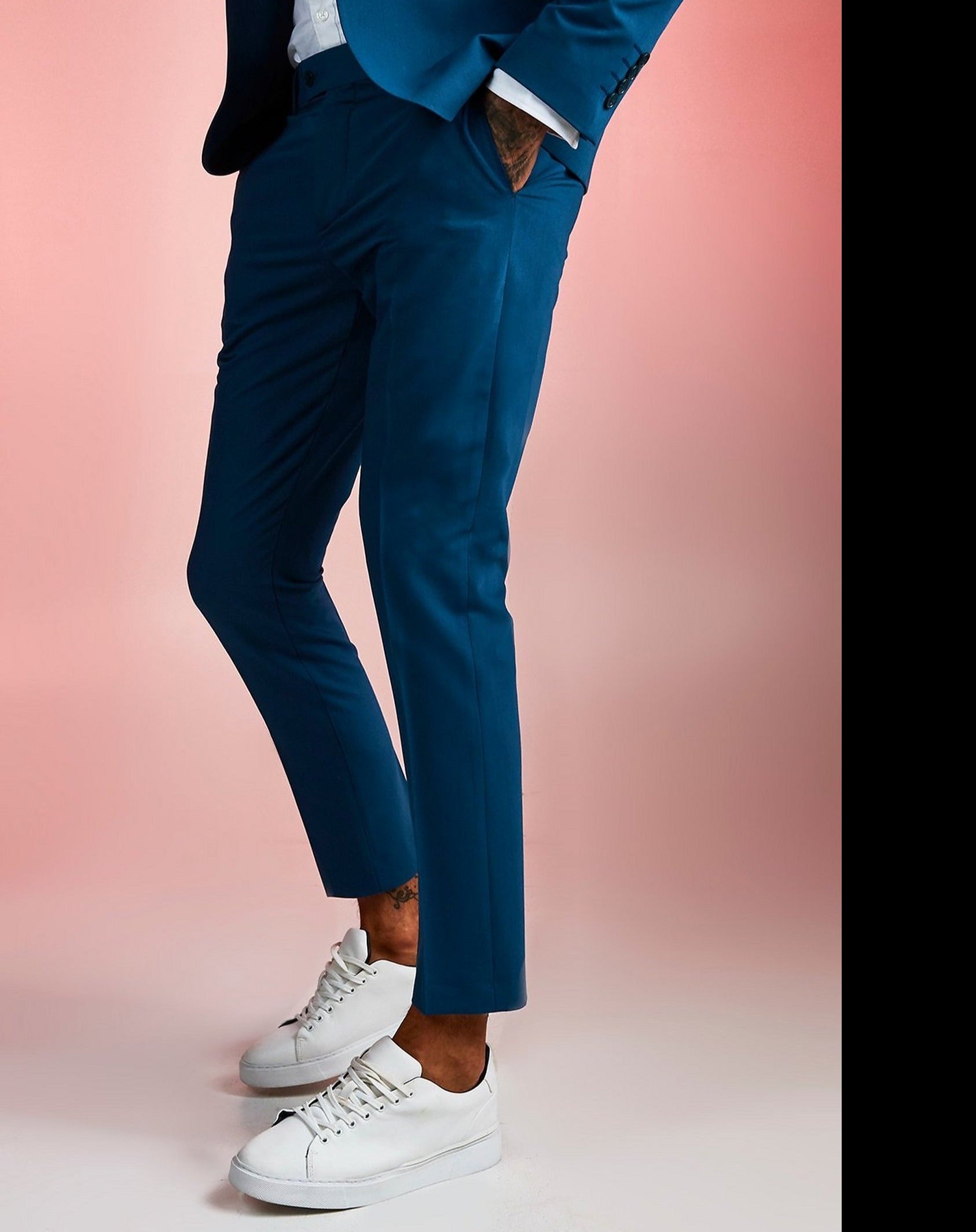 Mens Slim Fit Ankle Length Business Office Pants Men In Solid Colors For  Spring Weddings, Office, And Formal Events Style 210527 From Dou04, $27.08  | DHgate.Com