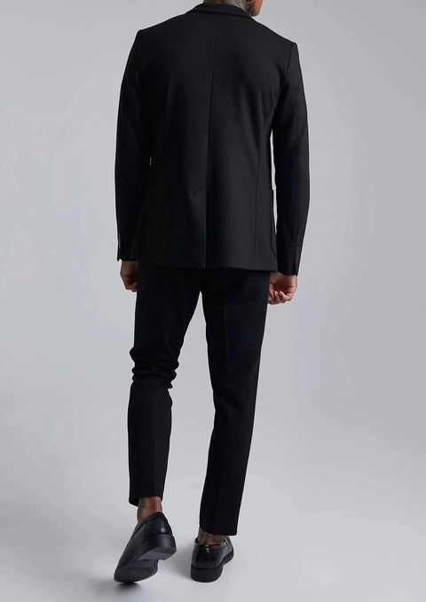 Skinny Black Jersey Blazer / Suit