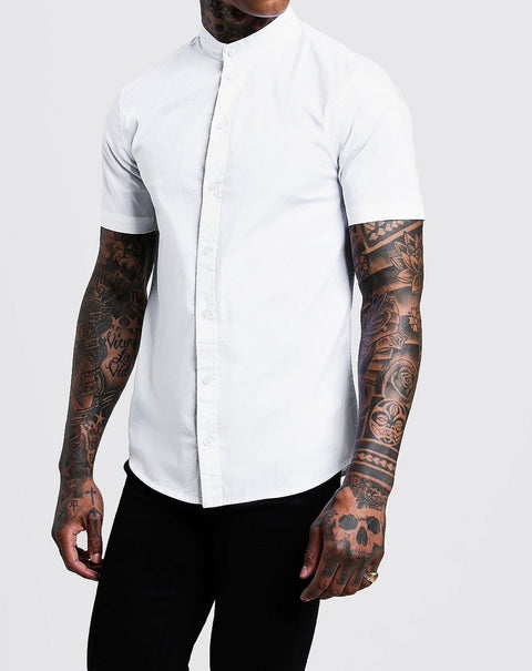 White muscle fit shirt