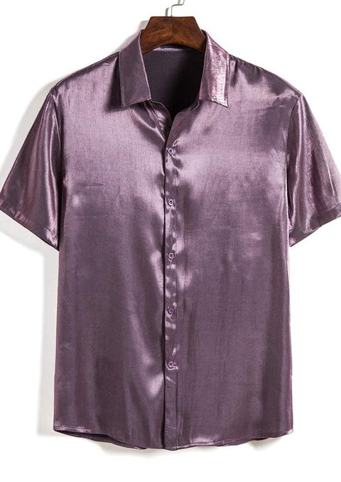 Purple Satin Shirt