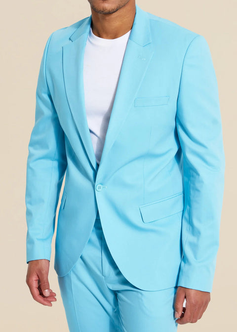 Sky Blue Slim Fit Suit