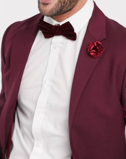 Burgundy Wedding Suit/Jacket
