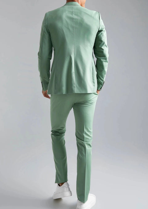 Slim Fit Pastel Green Suit