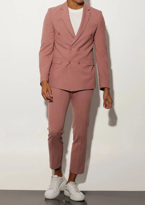 Light Pink Double Breasted Blazer / Suit