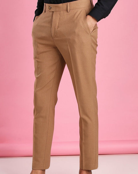 Slim fit brown trouser