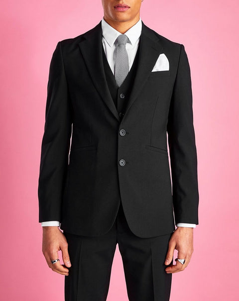 Slim fit suit in black