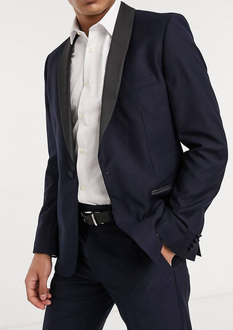 Navy Tuxedo Blazer / Suit