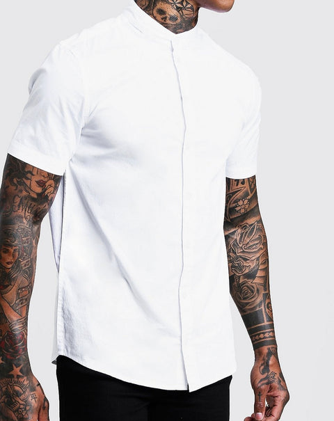 White muscle fit shirt