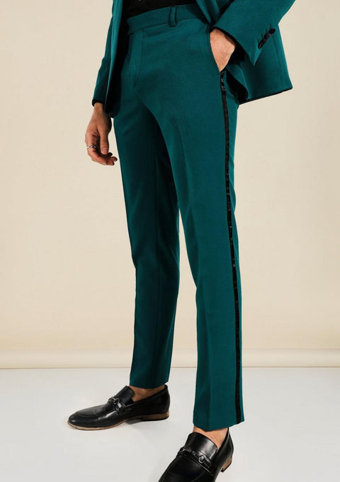 Forest Green Tuxedo Blazer Suit